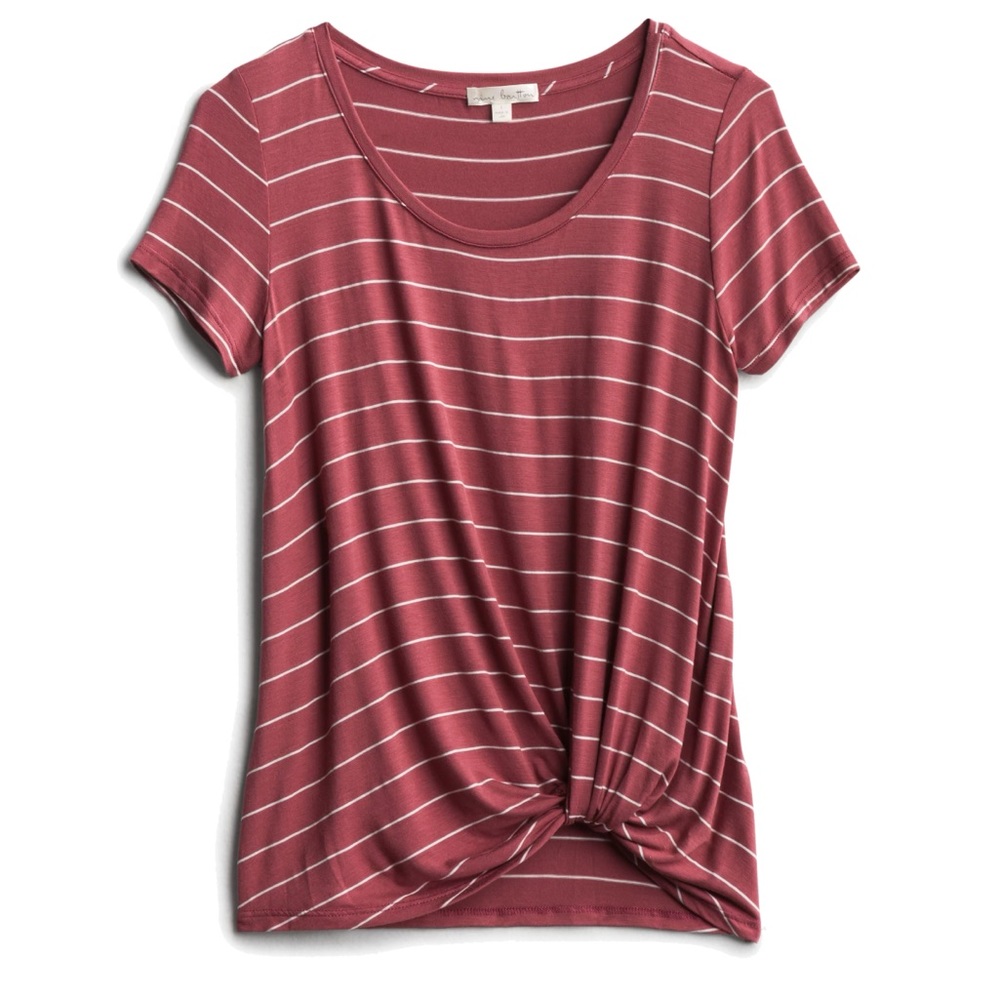 Knot Twist Striped Top